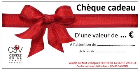 Bientôt Noël: pensez aux chèques cadeaux !